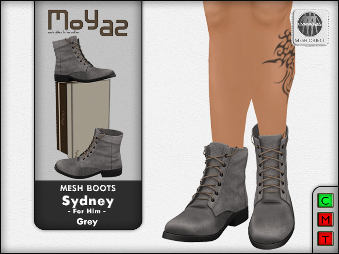 Sydney Mesh desert boots - Grey