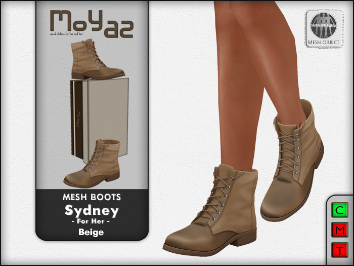 Sydney Mesh desert boots - Beige - for her