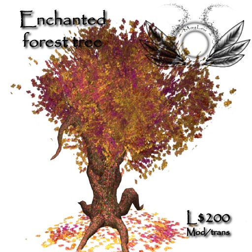 Enchanted forest tree - Gold & pink