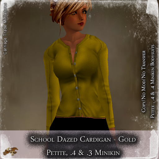 @CTM@ School Dazed Cardigan (P/.3 & .4M) Gold