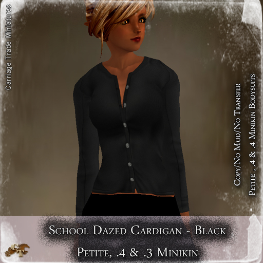@CTM@ School Dazed Cardigan (P/.3 & .4M) Black
