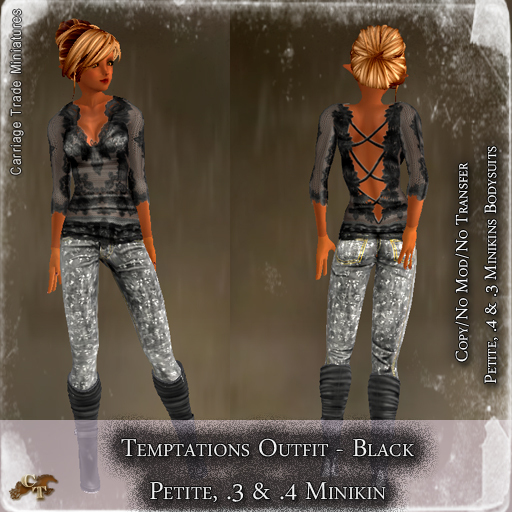 @CTM@ Temptations Outfit (P/.3 & .4M) Black