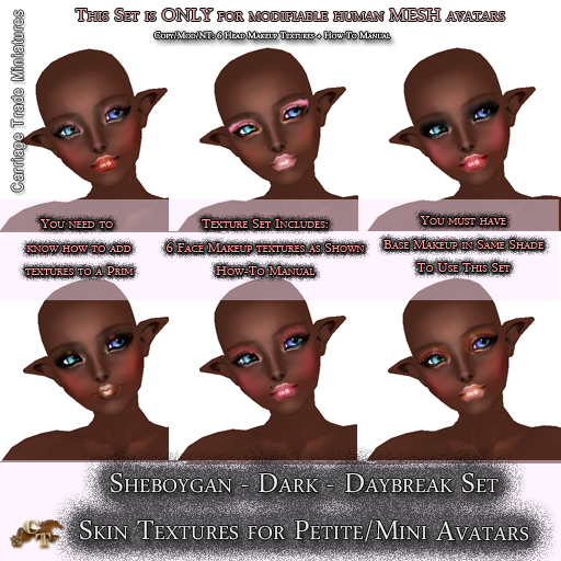 @CTM@ Sheboygan Skin Set (Petite/Minikin ONLY) Dark Daybreak Makeup Set 