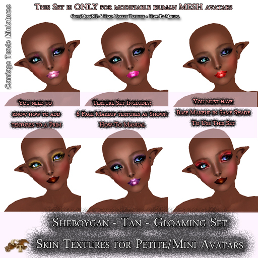 @CTM@ Sheboygan Skin Set (Petite/Minikin ONLY)  Tan Gloaming Makeup Set