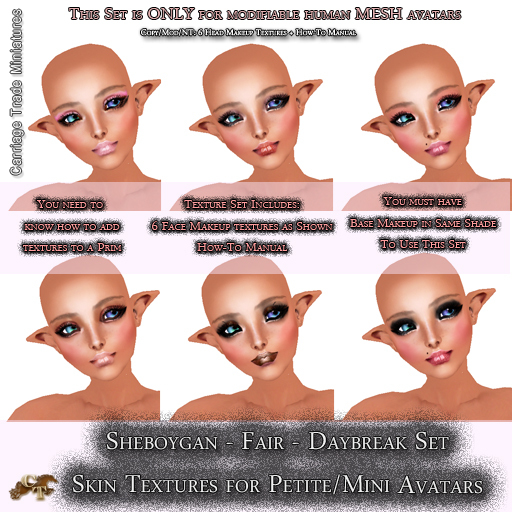 @CTM@ Sheboygan Skin Set (Petite/Minikin ONLY) Fair Daybreak Makeup Set 