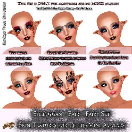 @CTM@ Sheboygan Skin Set (Petite/Minikin ONLY) Fair Fairy MakeupSet 