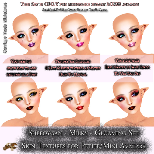 @CTM@ Sheboygan Skin Set (Petite/Minikin ONLY) Milky Gloaming Makeup Set 