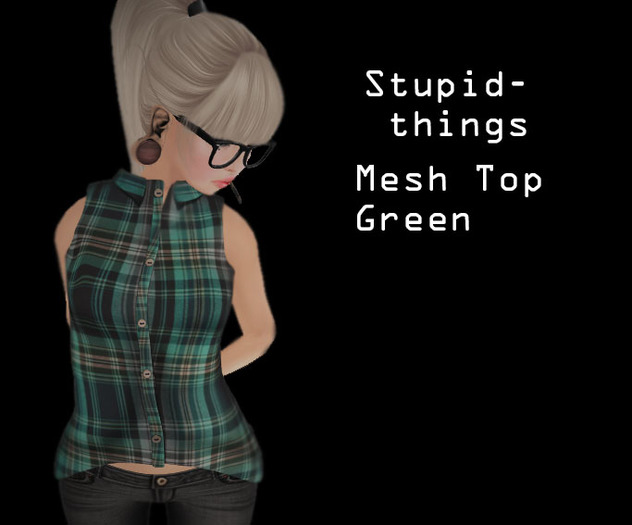 .:ST:.green mesh shirt