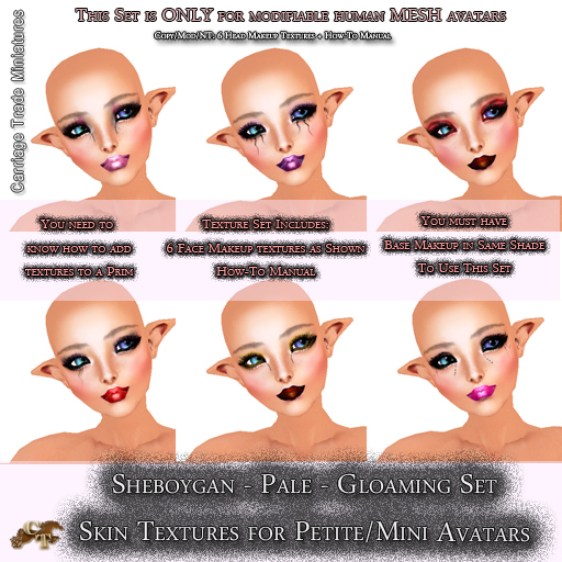 @CTM@ Sheboygan Skin Set (Petite/Minikin ONLY) Pale Gloaming Makeup Set 