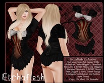 [Etchaflesh] Sunburn Underbust Corset Set