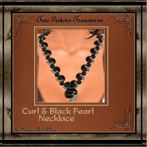 Curl & Black Pearl Necklace