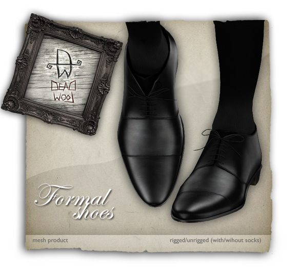[Deadwool] Formal shoes - mesh - black