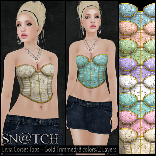 :::Sn@tch Livia Corset Tops:::