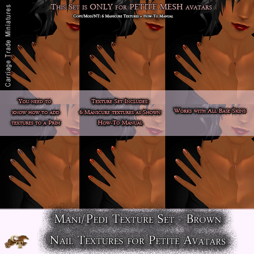@CTM@ Petite Mani/Pedi Texture Set BROWNS