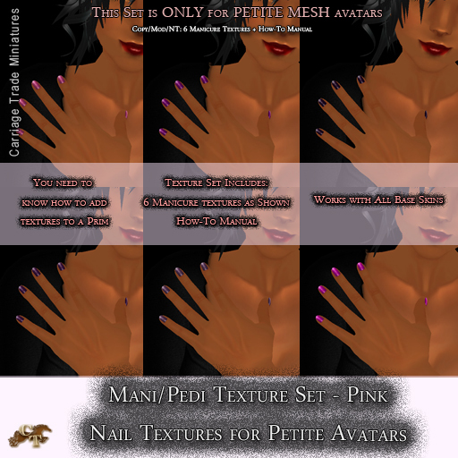 @CTM@ Petite Mani/Pedi Texture Set Pink