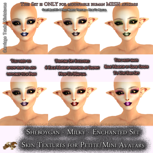 @CTM@ Sheboygan Skin Set (Petite/Minikin ONLY) Milky - Enchanted Maekup Set 
