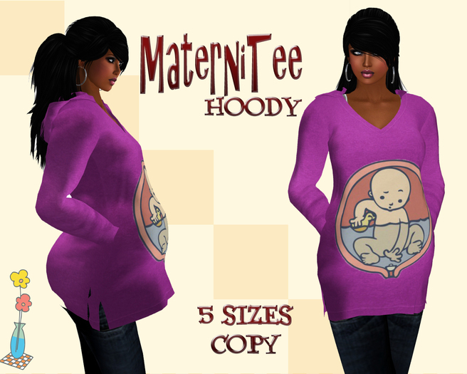 MaterniTee Pull the Plug Purple