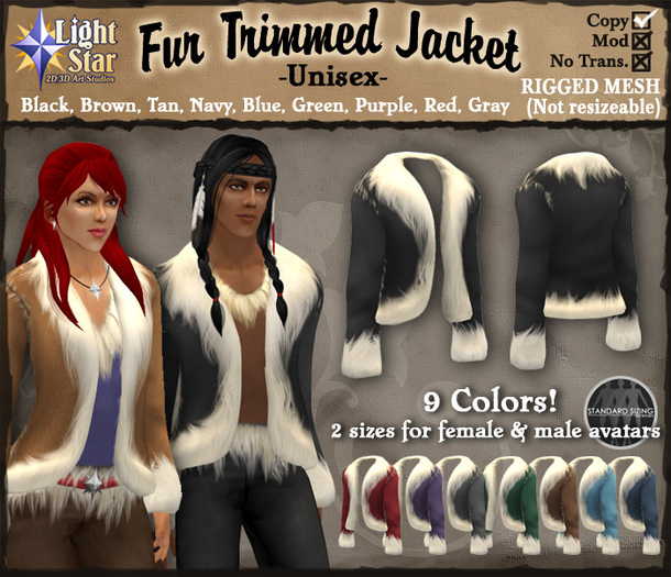 *LightStar-Fur Trimmed Jacket-DEMO