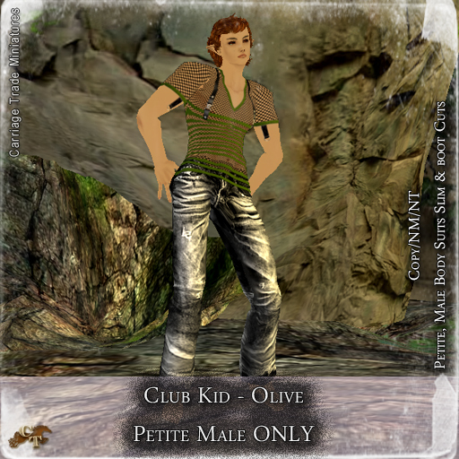 @CTM@ Club Kid (Petite Male ONLY) Olive