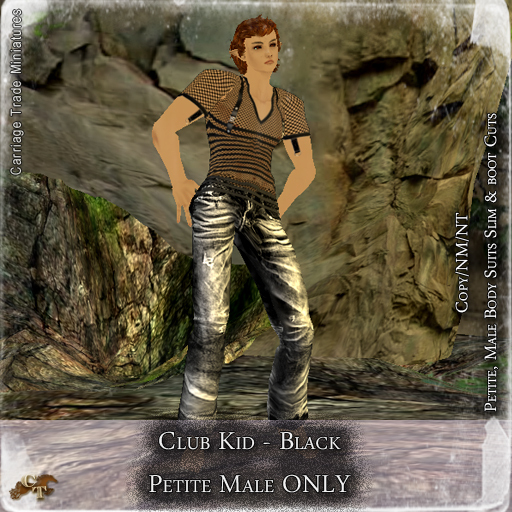 @CTM@ Club Kid (Petite Male ONLY) Black