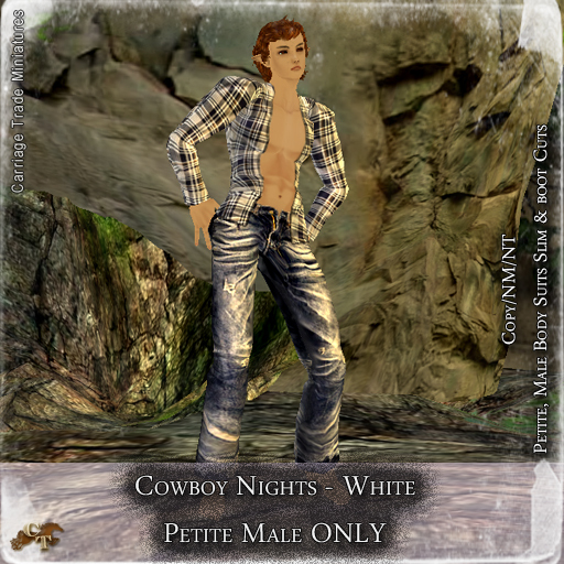 @CTM@ Cowboy Nights (Petite Male Only) White
