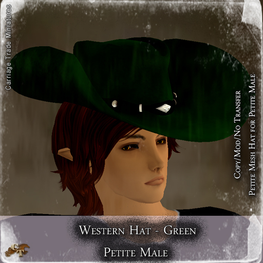 @CTM@ Western Hat (UNISEX P/M/I) Green