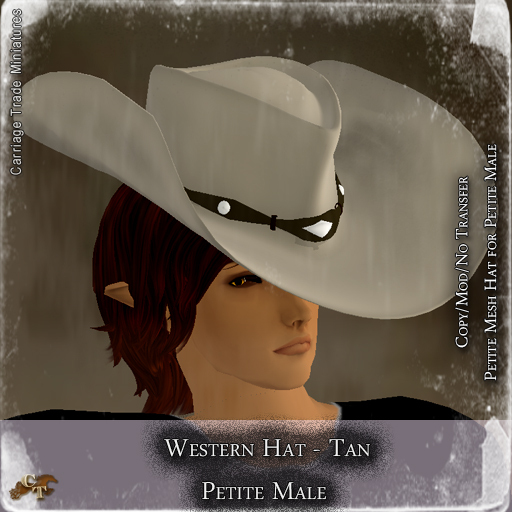 @CTM@ Western Hat (UNISEX P/M/I) Tan