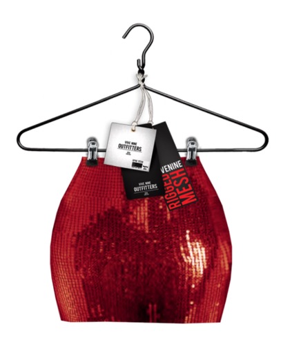.: vive nine :. Sparkling Sequince Mini - Red