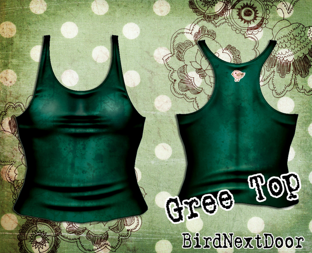 Green Dirty Top ::BirdNextDoor::