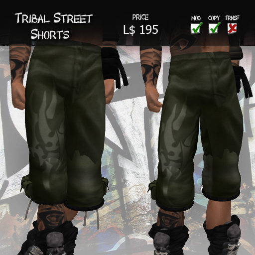 =Void= Urban shorts with tattoo