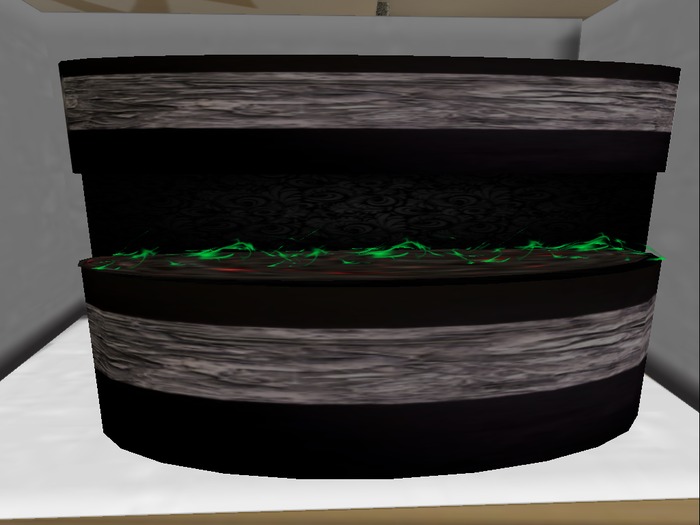 female black ops inspired fireplace