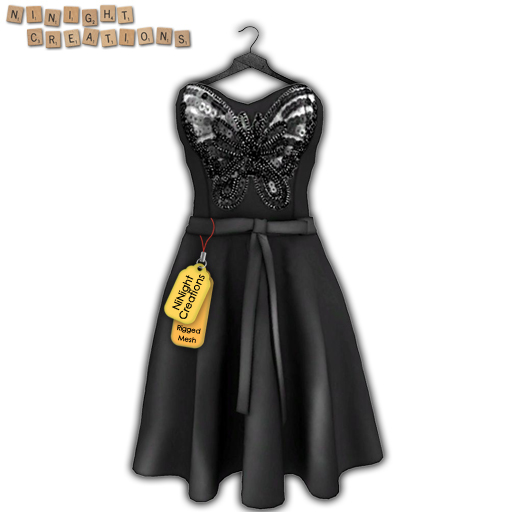 NN Mesh Evening Dress With Butterfly 8