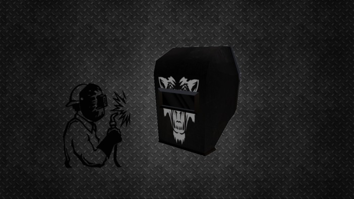 Metal Welder Mask - Wolf
