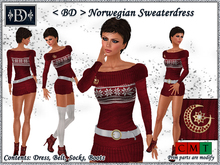 < BD > Norwegian Sweaterdress