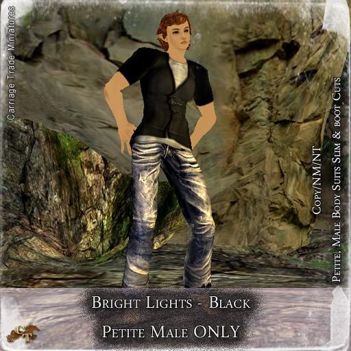 @CTM@ Brights Lights (Petite Male ONLY) Black