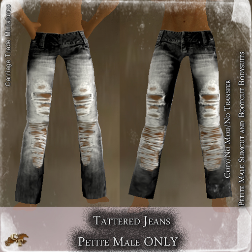 @CTM Tattered Jeans (Petite Male Only) 