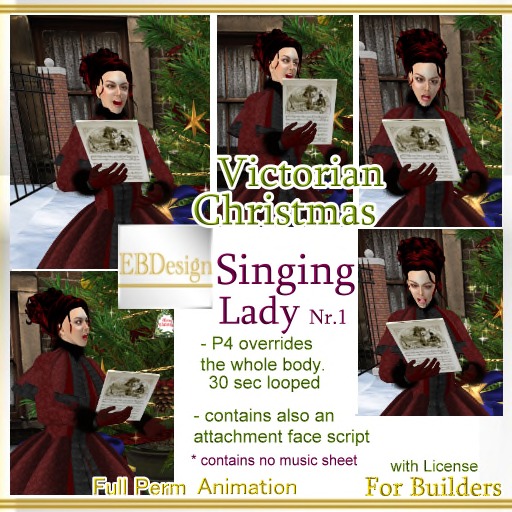 EBDesign - Singing Lady 01 - Victorian Christmas