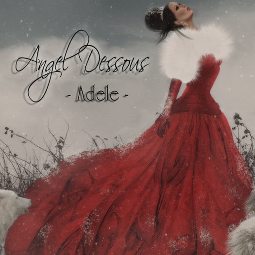 Angel Dessous-Adele-gown, red