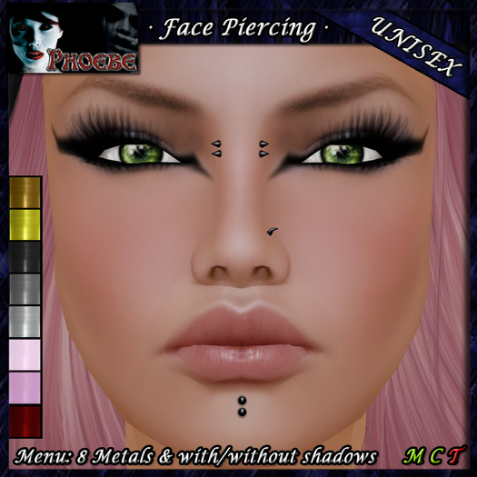 *P* Unisex Face Piercing Q2 ~8 Metals~