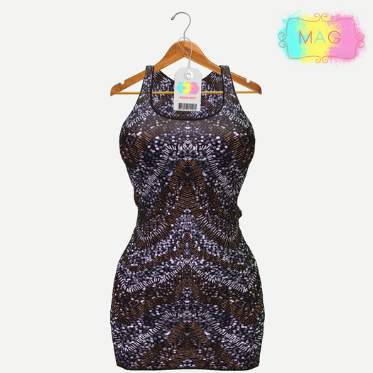 {MAG} Mesh Dress Sequin-  Night Party 