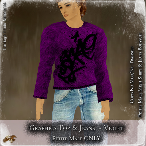 @CTM@ Graphics Outfit (Petite Male ONLY) Violet