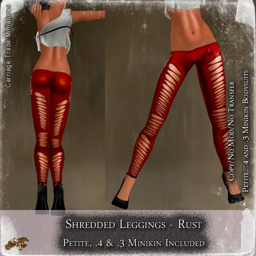 @CTM@ Shredded Leggings (P/.3 & .4 M) Rust