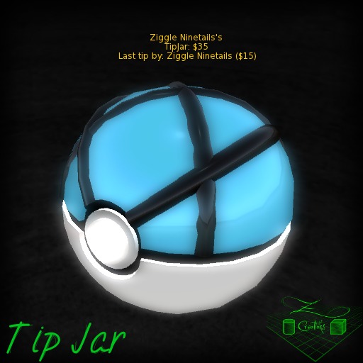 Blue Ball Tip Jar