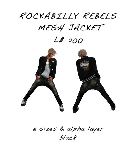 Rockabilly Rebels varsity mesh jacket 