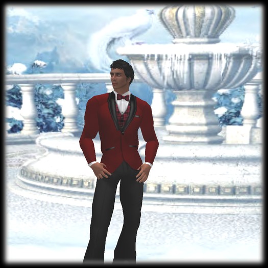 Second Life Marketplace *OBD* Men's Tartan Tuxedo Red Tartan 99L