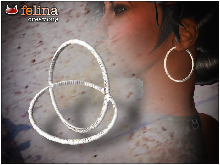 Earrings - decorated silver