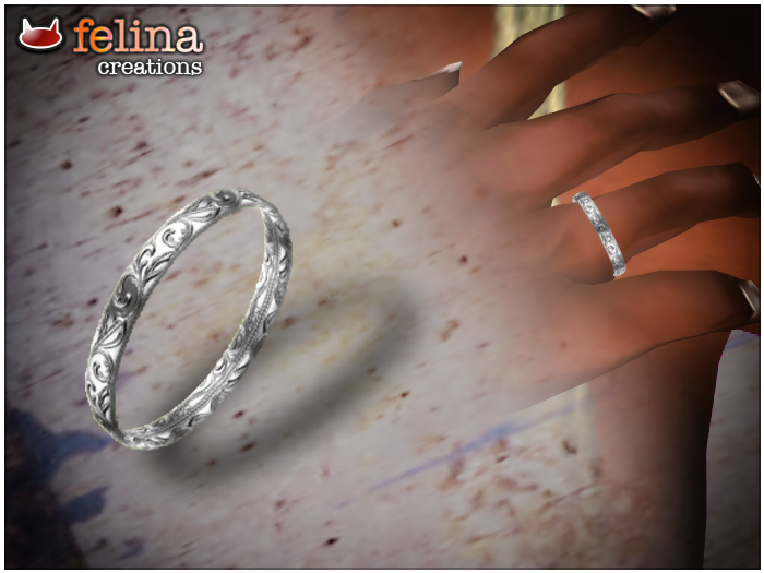 Ring - foliage silver