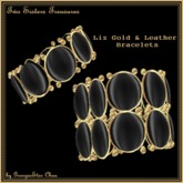 TST Liz Gold Leather Bracelets