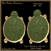 TST Liz Gold Olive Earrings