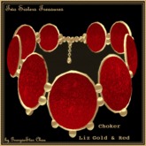 TST Liz Gold Red Choker